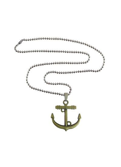 Menjewell Marine Anchor Pendant Metal Pendant